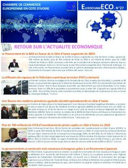 RETOUR SUR L'ACTUALITE ECONOMIQUE - eurocham.ci