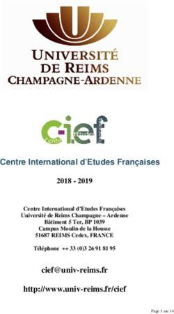 Centre International d'Etudes Françaises - University of Reims ...