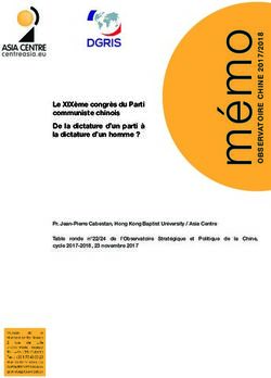 Le XIX&egrave;me congr&egrave;s du Parti communiste chinois De la dictature d'un parti &agrave; la dictature d'un homme ? - Asia Centre