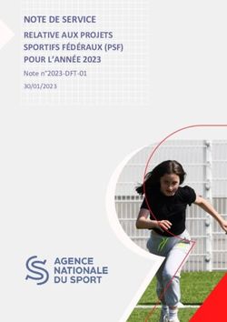NOTE DE SERVICE RELATIVE AUX PROJETS SPORTIFS F&Eacute;D&Eacute;RAUX (PSF) POUR L'ANN&Eacute;E 2023 - Note n 2023-DFT-01 - relative aux projets sportifs ...