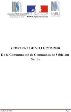 CONTRAT DE VILLE 2015-2020 - De la Communauté de Communes de Sablé-sur-Sarthe