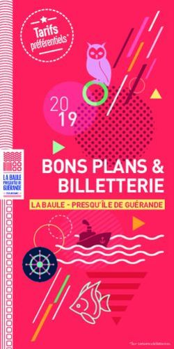 20 19 BONS PLANS & BILLETTERIE - Presqu'île de Guérande
