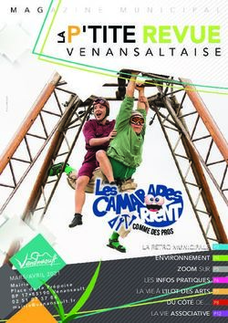 LA R&Eacute;TRO MUNICIPALE ENVIRONNEMENT - ZOOM SUR LES INFOS PRATIQUES LA VIE &Agrave; L'ILOT DES ARTS DU C&Ocirc;T&Eacute; DE LA VIE ASSOCIATIVE - Mairie de Venansault
