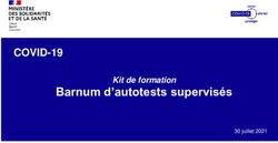 Barnum d'autotests supervis&eacute;s - COVID-19 - APVF