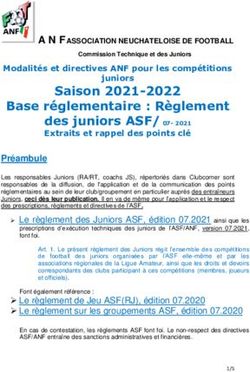 Base r&eacute;glementaire : R&egrave;glement - Saison 2021-2022 - Association ...