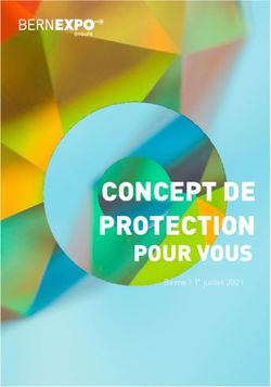 CONCEPT DE PROTECTION - POUR VOUS Berne | 1er juillet 2021 - BernExpo