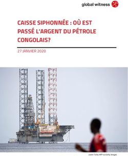 CAISSE SIPHONNÉE : OÙ EST PASSÉ L'ARGENT DU PÉTROLE CONGOLAIS? - 27 JANVIER 2020 - Global Witness