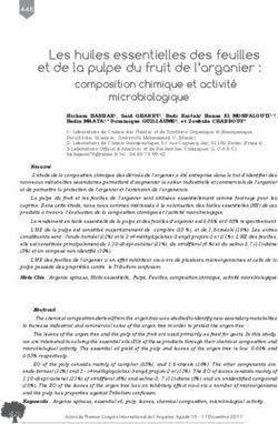 Les huiles essentielles des feuilles et de la pulpe du fruit de l'arganier