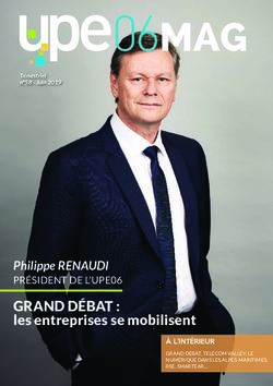 MAG - GRAND D&Eacute;BAT : les entreprises se mobilisent Philippe RENAUDI - UPE06