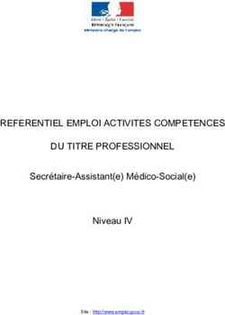 REFERENTIEL EMPLOI ACTIVITES COMPETENCES DU TITRE PROFESSIONNEL - Secrétaire-Assistant(e) Médico-Social(e) Niveau IV Site