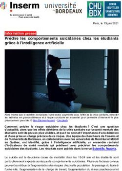 Prédire Les Comportements Suicidaires Chez Les étudiants Grâce à L ...