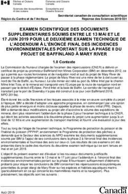 EXAMEN SCIENTIFIQUE DES DOCUMENTS SUPPLÉMENTAIRES SOUMIS ENTRE LE 13 MAI ET LE 17 JUIN 2019 POUR LE DEUXIÈME EXAMEN TECHNIQUE DE L'ADDENDUM À ...