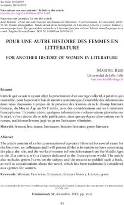 POUR UNE AUTRE HISTOIRE DES FEMMES EN LITTÉRATURE - Feminismo/s