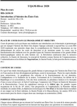 UQAM-Hiver 2020 - histoire | UQAM