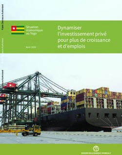 Dynamiser l'investissement privé pour plus de croissance et d'emplois - Situation économique au Togo - World Bank Document