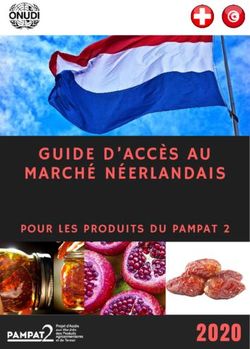 GUIDE D'ACCÈS AU MARCHÉ NÉERLANDAIS - POUR LES PRODUITS DU PAMPAT 2 - GIFruits