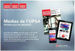Médias de l'UPSA Décisifs pour les décideurs - AGVS