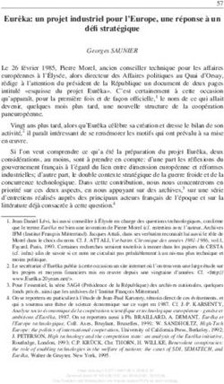Eur&ecirc;ka: un projet industriel pour l'Europe, une r&eacute;ponse &agrave; un - Nomos eLibrary
