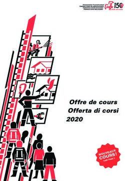 Offre de cours Offerta di corsi 2020 - Swissfire