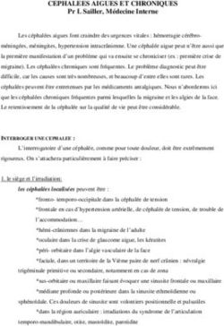 CEPHALEES AIGUES ET CHRONIQUES - Pr L Sailler, M&eacute;decine Interne