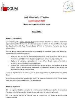 REGLEMENT Edition spéciale 2020 - Dimanche 11 octobre 2020 - Douai - Adeorun