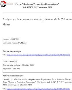 Analyse sur le comportement de paiement de la Zakat au Maroc - Revue