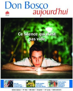 Ce silence qui n'est pas vide - Don Bosco Aujourd'hui