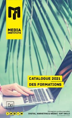 CATALOGUE 2021 DES FORMATIONS - DIGITAL, MARKETING & MÉDIAS, SOFT SKILLS Formations professionnelles - Media Institute