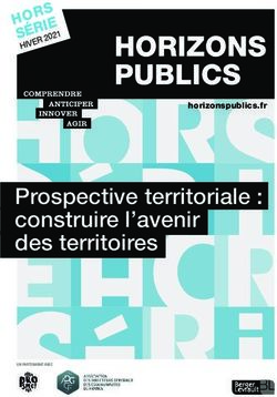 Prospective territoriale : construire l'avenir des territoires - HIVER 2021 horizonspublics.fr - Horizons publics