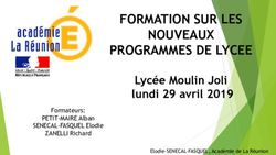 FORMATION SUR LES NOUVEAUX PROGRAMMES DE LYCEE - Lyc&eacute;e Moulin Joli lundi 29 avril 2019 - Acad&eacute;mie de La ...