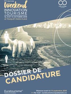 Réponse avant le 14 septembre 2018 Par mail