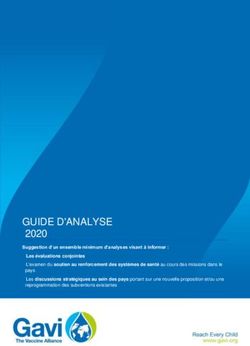GUIDE D'ANALYSE 2020 - Gavi, the Vaccine Alliance