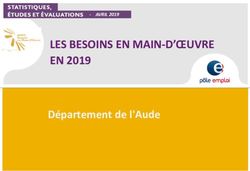 LES BESOINS EN MAIN D'&OElig;UVRE EN 2019 - D&eacute;partement de l'Aude - AVRIL 2019 - Observatoire-emploi ...