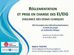 ET PRISE EN CHARGE DES EI/EIG - R&Eacute;GLEMENTATION - Recherche Clinique Paris Descartes Necker | Cochin