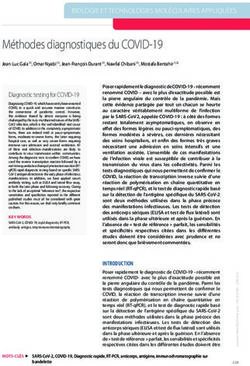 Méthodes diagnostiques du COVID-19