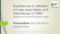 Expériences d'utilisation d'huiles essentielles anti-infectieuses à l'ESBV - CPias PDL