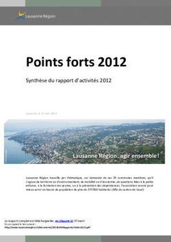 Points forts 2012 Synth&egrave;se du rapport d'activit&eacute;s 2012 - Lausanne R&eacute;gion