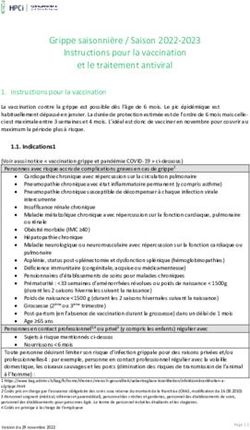 Grippe Saisonnière / Saison 2022-2023 Instructions Pour La Vaccination ...