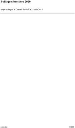 Politique forestière 2020 - admin.ch