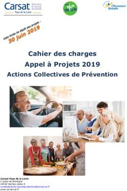 Cahier des charges Appel à Projets 2019 Actions Collectives de Prévention - Carsat