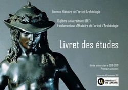 Livret des études - Campus Lettres & Sciences ...