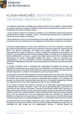 FLASH MARCH&Eacute;S : RENFORCEMENT DES TENSIONS G&Eacute;OPOLITIQUES - Edmond de Rothschild