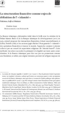 La structuration financi&egrave;re comme enjeu de d&eacute;finition de l' " islamit&eacute; " - Brill