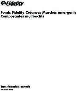 Fonds Fidelity Cr&eacute;ances March&eacute;s &eacute;mergents Composantes multi-actifs - &Eacute;tats fnanciers annuels - Fidelity Investments