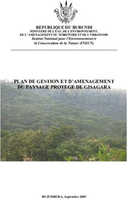 PLAN DE GESTION ET D'AMENAGEMENT DU PAYSAGE PROTEGE DE GISAGARA - BIOPAMA RIS