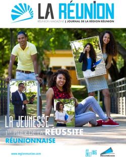 LA R&Eacute;UNION - LA JEUNESSE - R&eacute;gion R&eacute;union