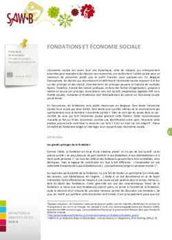 FONDATIONS ET &Eacute;CONOMIE SOCIALE - SAW-B