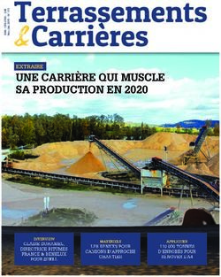 UNE CARRI&Egrave;RE QUI MUSCLE SA PRODUCTION EN 2020