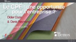 Le CPF : une opportunité pour l'entreprise ? - Didier Cozin & Denis Reymond - Demos