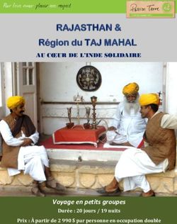 RAJASTHAN & Région du TAJ MAHAL - AU CŒUR DE L'INDE SOLIDAIRE - Passion Terre